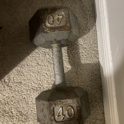 40 Pound Dumbbell 