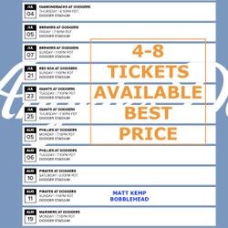 Dodger Tickets For Sale !!