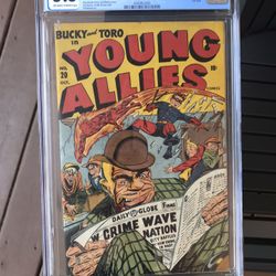 Young Allies #20 (1946) CGC 5.5 — O/w To White Pages; Last Issue; Timely Comics 