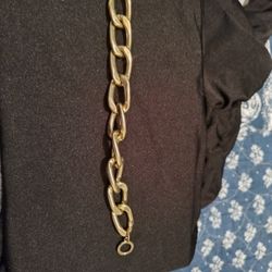 Unbranded Vintage Chunky Gold-Tone Chain Bracelet Toggle Latch