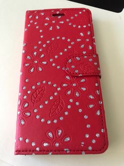 For iPhone 6 / 6s (4.7”) Red wallet case