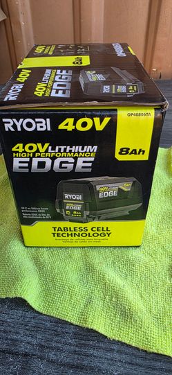 RYOBI 40V LITHIUM HIGH PERFORMANCE EDGE BATTERY AH8.0 BRAND NEW