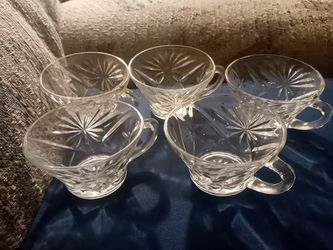 5 Anchor hocking oatmeal punch glasses