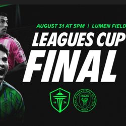 Sounders tickets 8/31 Leagues Cup Final