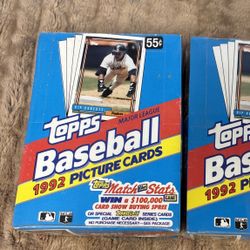 1992 Topps Baseball Card Factory Sealed box 36 Unopened Packs
