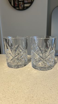 2 x whiskey glasses