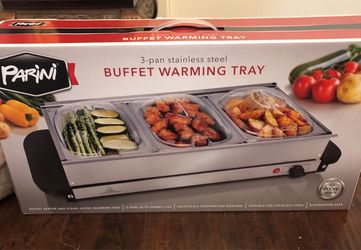 3 compartments warming tray NIB