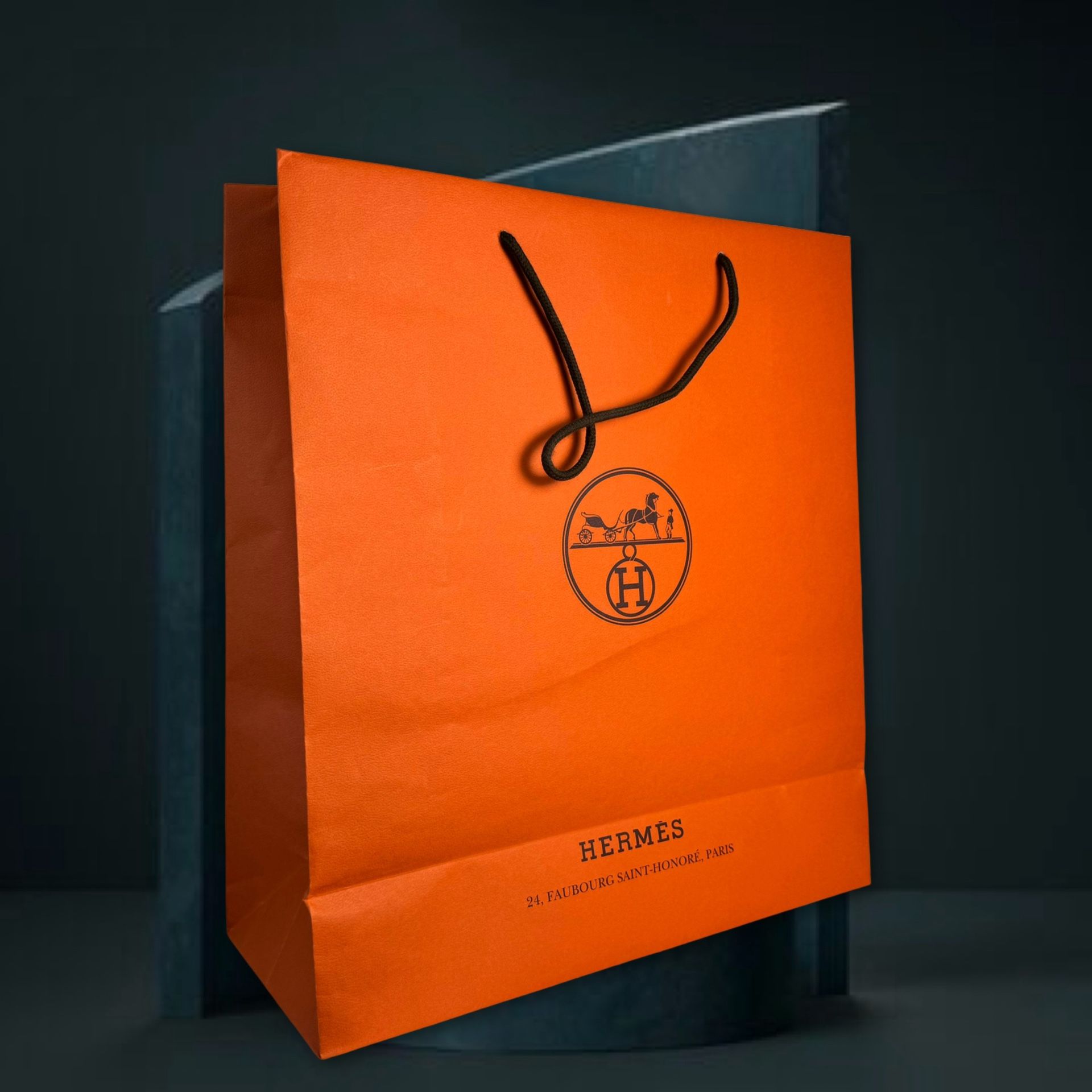 Authentic Hermes Large Paper Shopping Bag