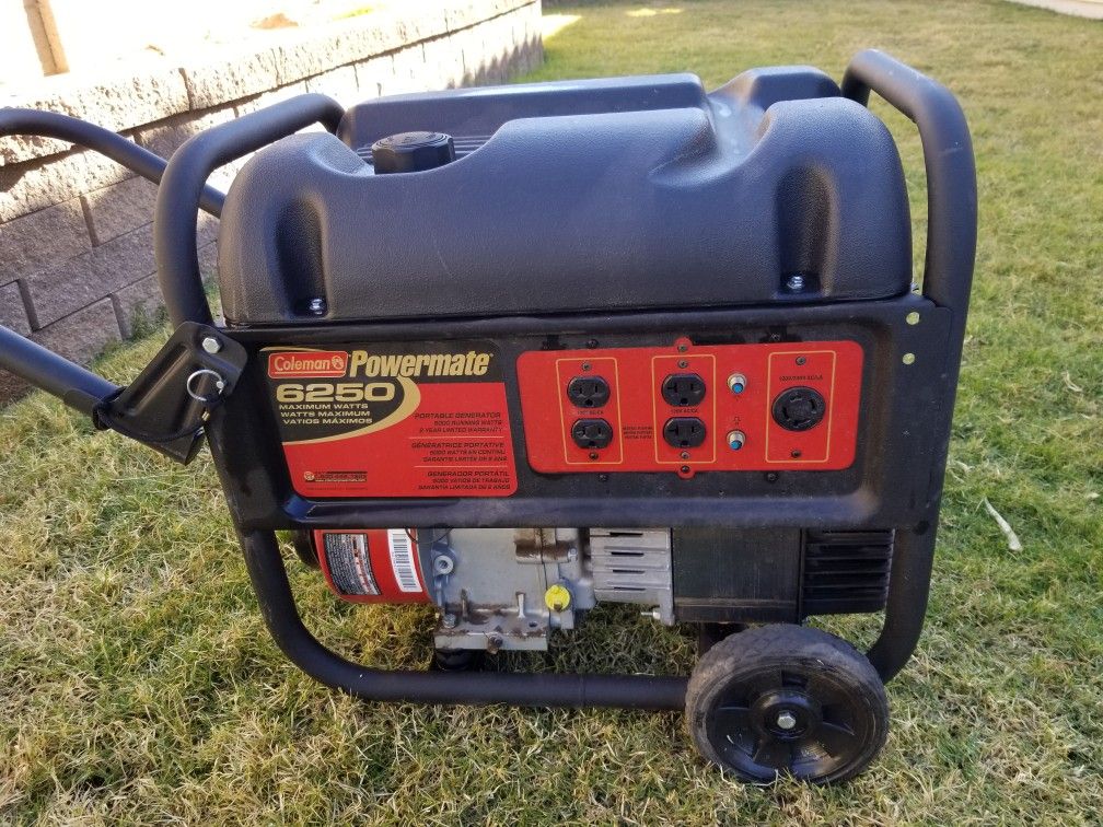 Coleman powermate 6250 watts 120v/240v 10 hp generator for Sale in