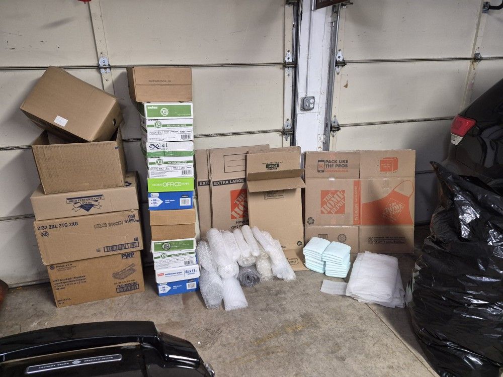 Moving Packing Boxes Bubble Wrap Dish Pack