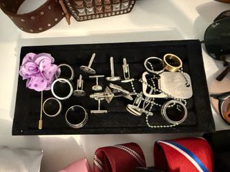 Men’s Accessories Lot | Cuff Links, Tie Clips, Rings & More