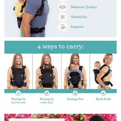 Infantino Flip 4-1 Convertible Baby Carrier 