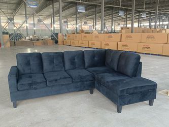  Velvet Sectional Brand New , Delivery Available  Same Day 