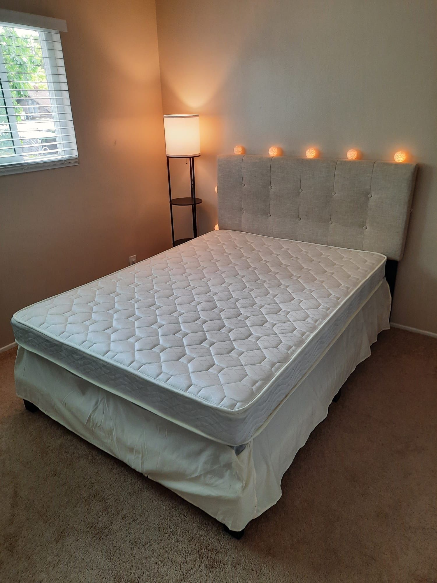 Full Size Bed Frame, Mattress & Box Spring