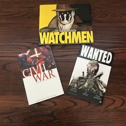 Watchmen Companion Book, Marvel Civil War & Wanted