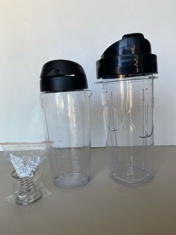 Oster Blender Cups with Lids & Whisk – 20 oz & 24 oz – New