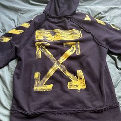 Painted Arrows Hoodie in black