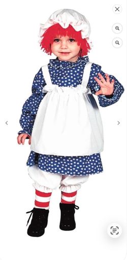Raggedy Anne toddler costume. 2T