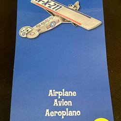 Dinosaur Skeleton Wooden Puzzle, Wood Airplane Kit, German Puzzle, + Giants Pencil bag (with note pad & pencil)