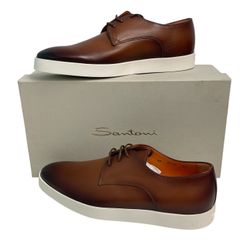Santoni Men’s Atlantis Leather Oxfords 