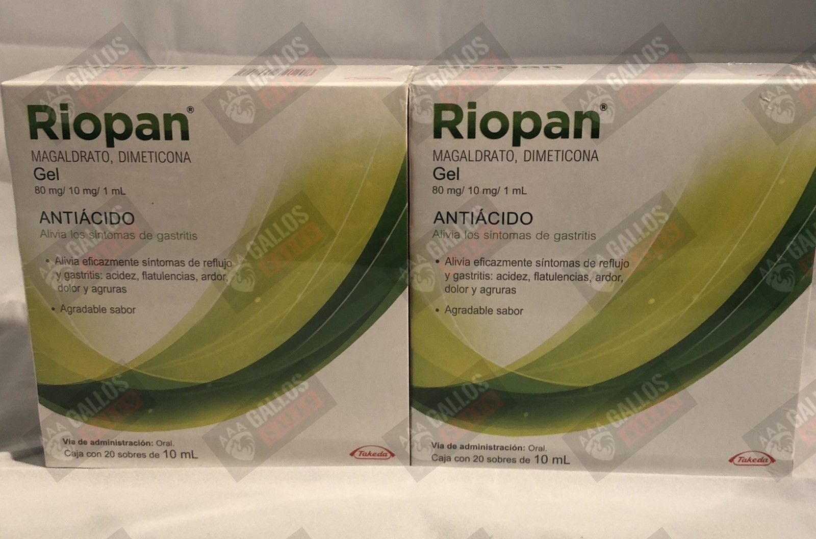 Riopan Agruras Magaldrato Dimeticona Gel Antiacido Gastritis Reflujo Acidez Flatulencias Ardor Estomago Dolor