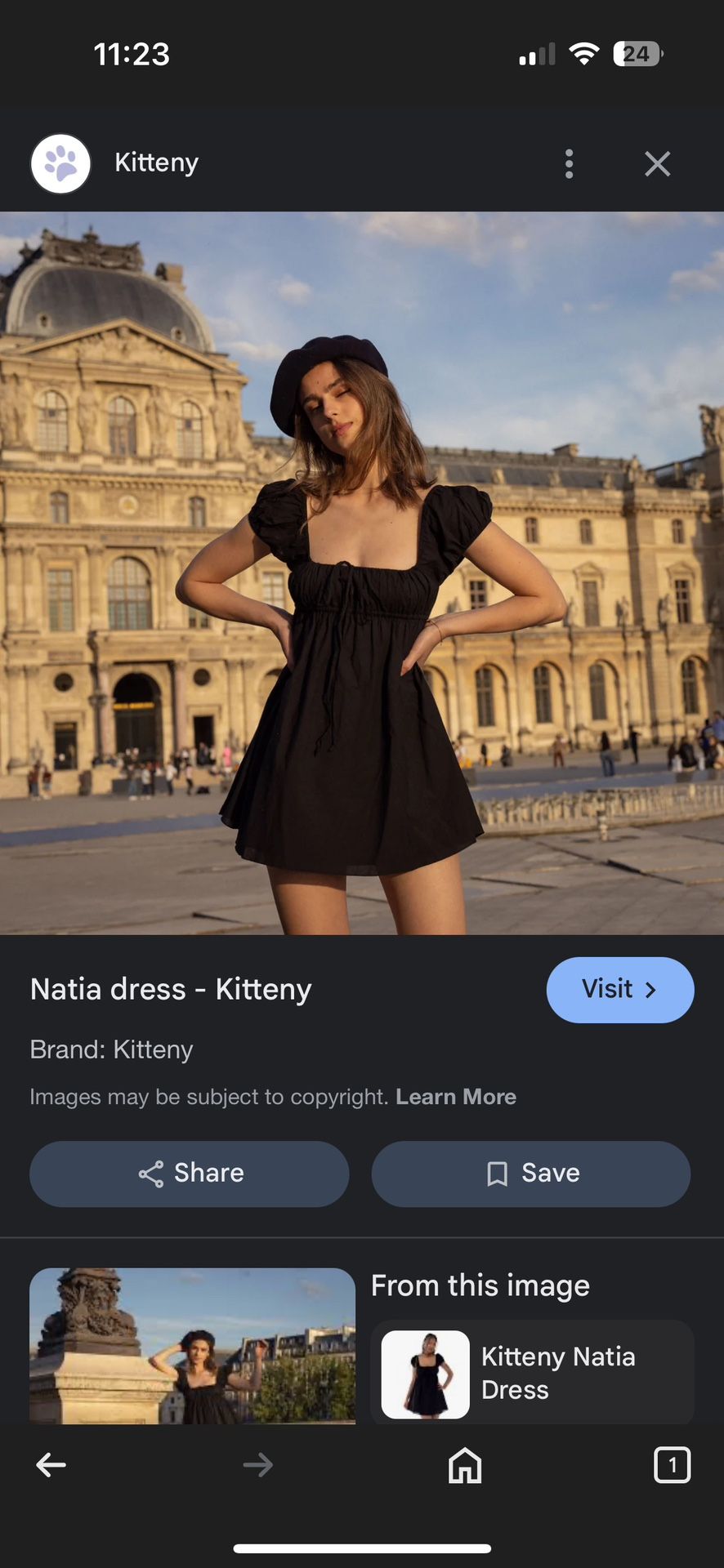 Kitteny Natia Dress Black