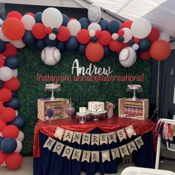 Baseball Theme Party, Balloons Garland , Party Decor, Partydecorations