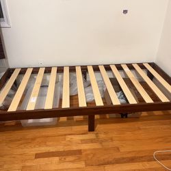 Wooden bed Frame And Mattress 