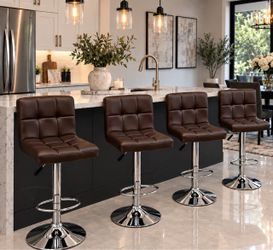 4 brand new brown bar stools chairs chair bar stool