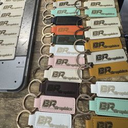 Key chain laser engraving