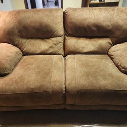 Double Reclining Fabric Loveseat