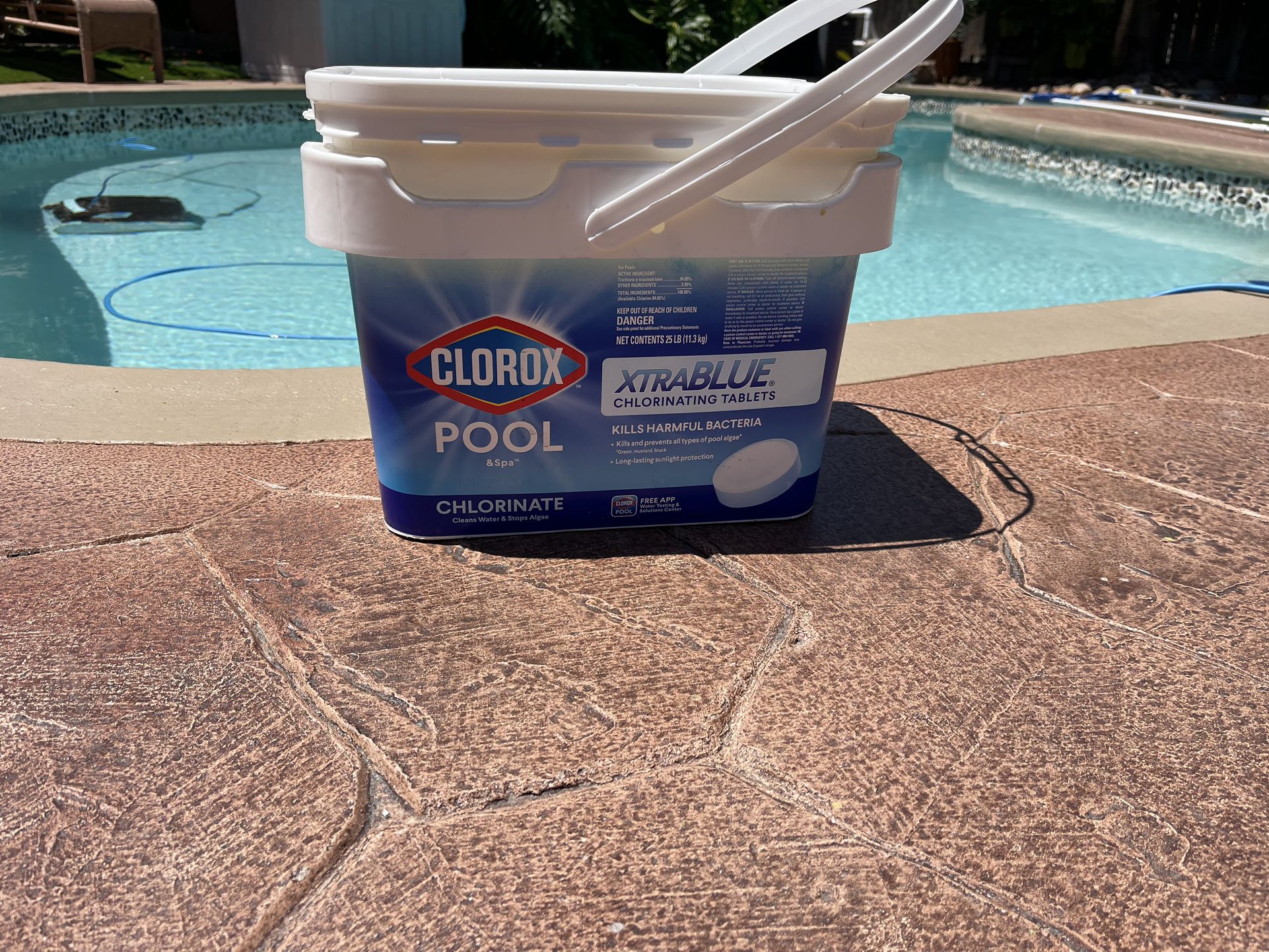 Clorox Pool&Spa XtraBlue pool cleaner. Brand new not opened. 25 lbs.