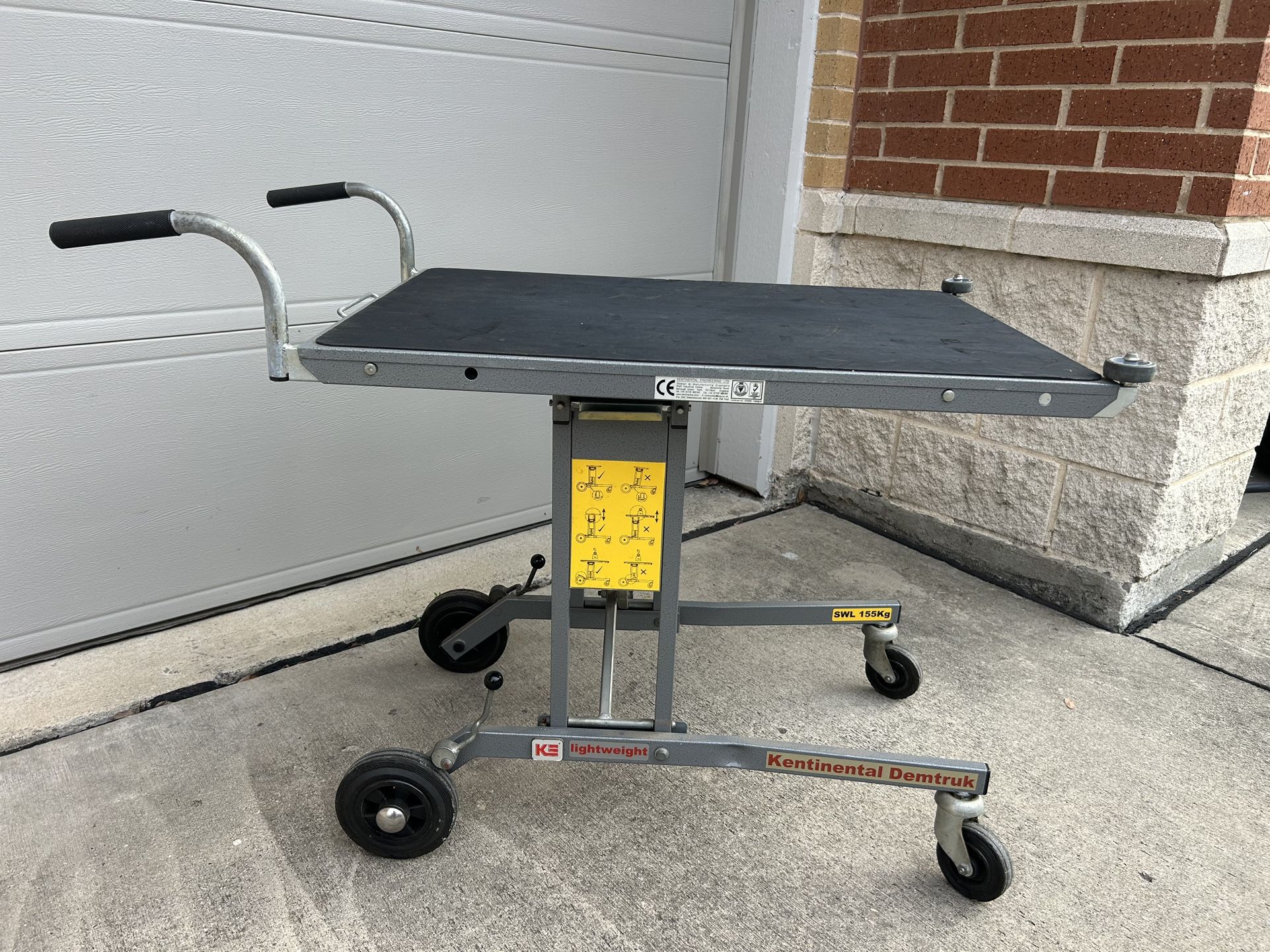 Kentinental DemTruk Folding Cart with Roll Off Platform Heavy Duty