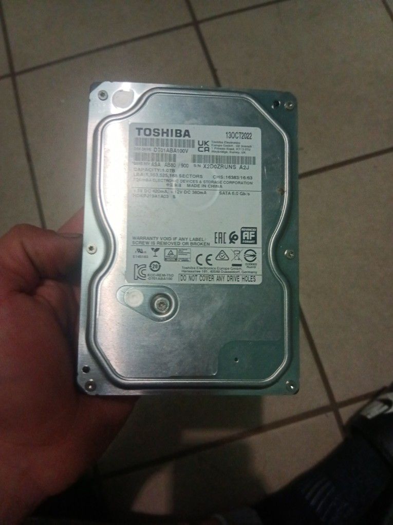 Toshiba 1 Tb Hard Drive