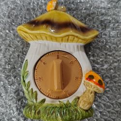 Vintage Merry Mushroom Kitchen Timer RARE WORKS