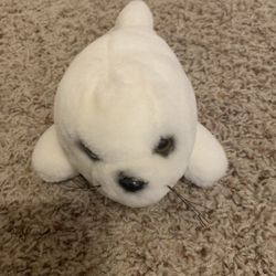 Vintage Sea World White Seal Pup Plush Baby Seal Stuffed Animal