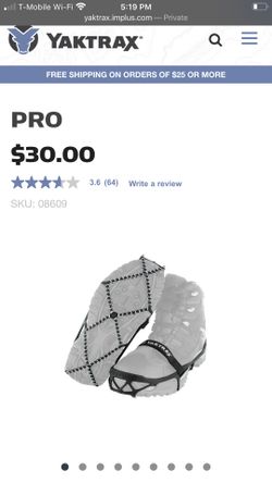 Yaktrax pro (winter traction for shoes) m