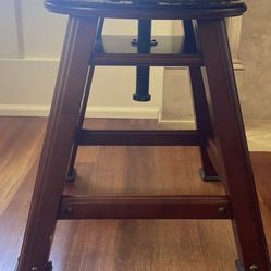 Vintage Bombay Company Adjustable Piano Stool