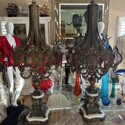 Beautiful Pair Of Mid Century Lamps 