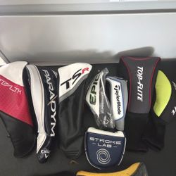 Bundle of Golf Club Covers (9) for $30