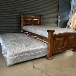 Twin Bed And Pullout Mattress 