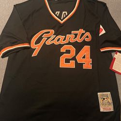 orange willie mays jersey