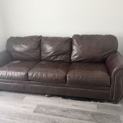 Brown Leather Couch For Sale 