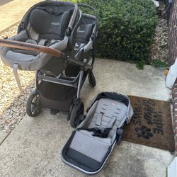 Agio Double Car Seats And Stroller