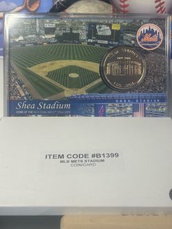 New York Mets Shea Stadium Commemorative Coin and Card