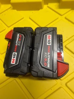 2 batteries milwaukee 5.0ah