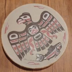 Northwest Coastal Hand Drum  Signed By Artist