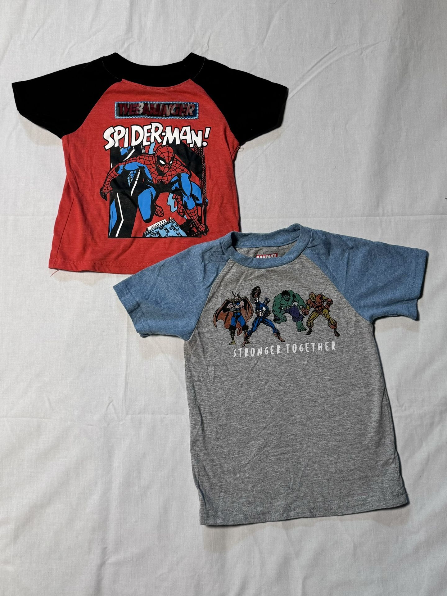 Marvel Tee Shirts Boys Size 2T
