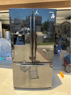 Black refrigerator