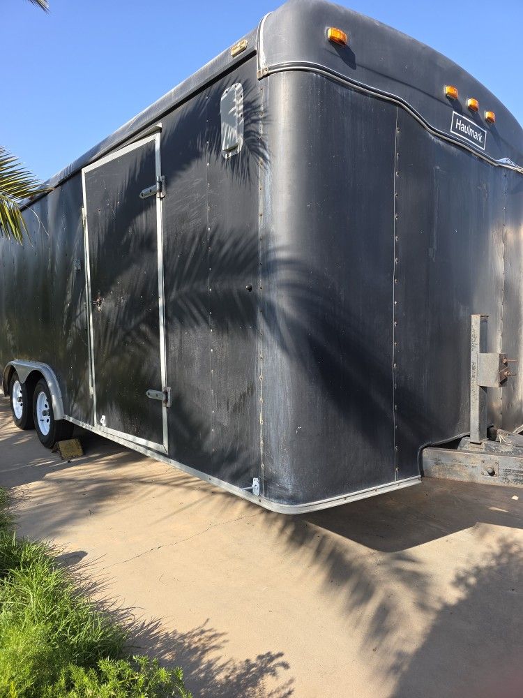 Black Enclosed Trailer